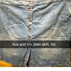 Jean skirt